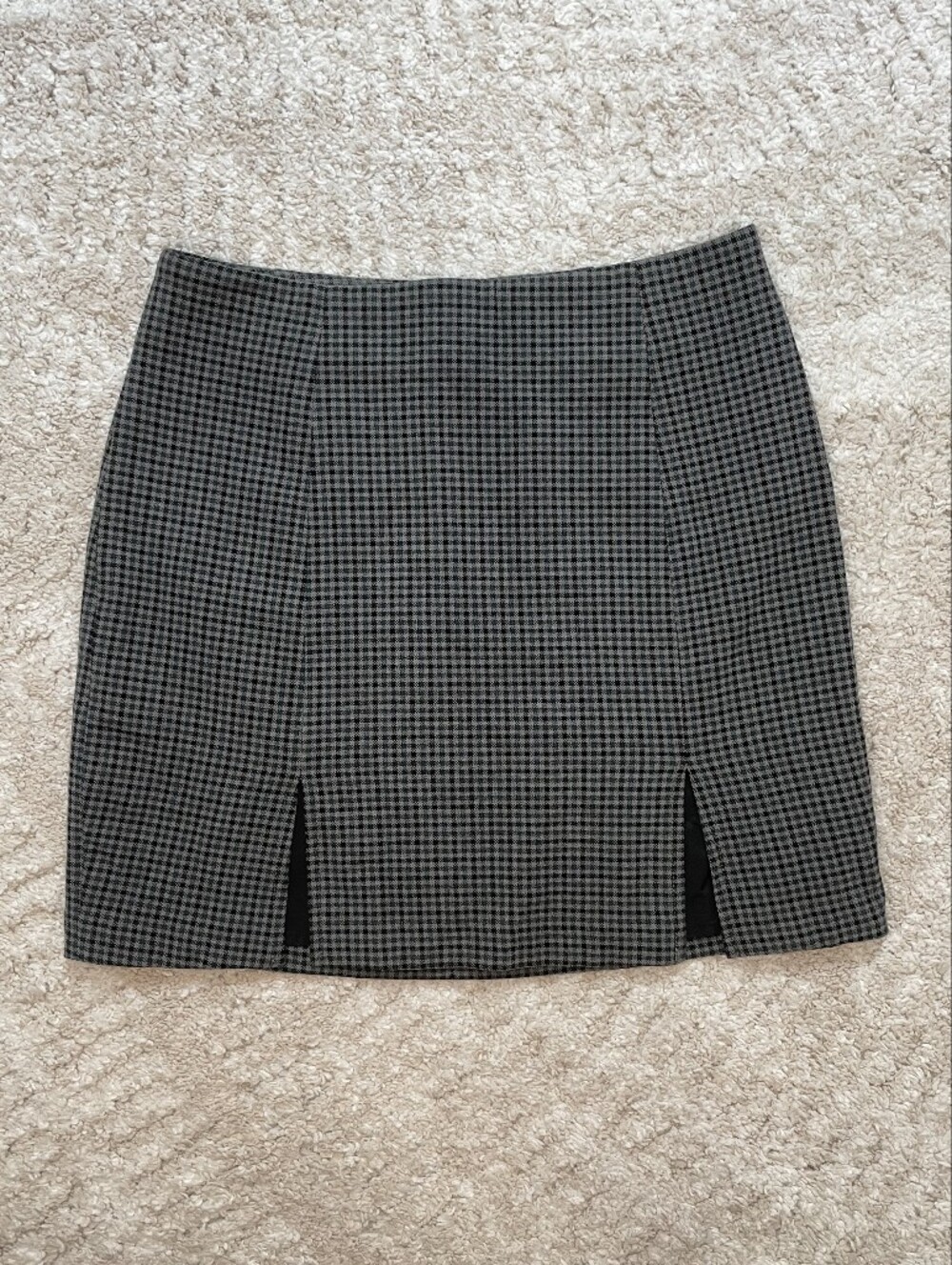 Sunday Best Houndstooth Pencil Skirt in Black and Gray Size 0